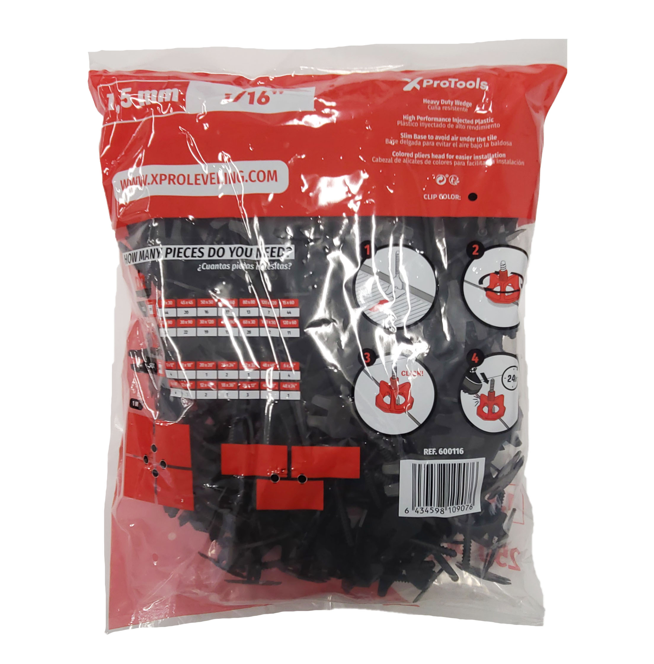 1/16" (1,5mm) Spacer Spin 250 pcs - Image 4
