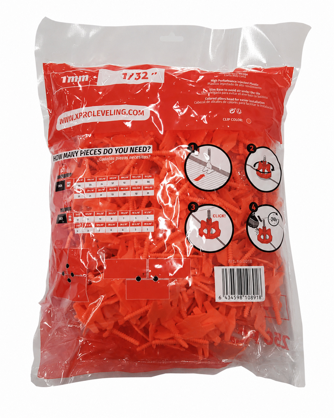 1/32" (1mm) Spacer Spin 250 pcs - Image 4